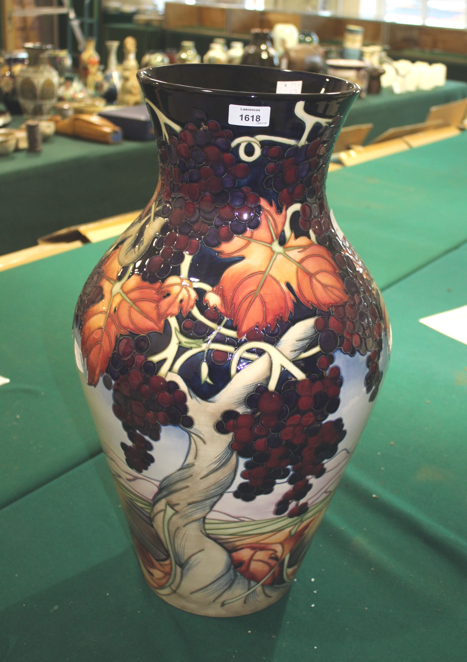 LARGE MOORCROFT VASE - MONTEGNAC an exceptionally large limited edition Moorcroft vase in the - Image 2 of 6