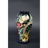 MOORCROFT VASE - GOLDEN LILY a boxed modern Moorcroft vase in the Golden Lily design, in the