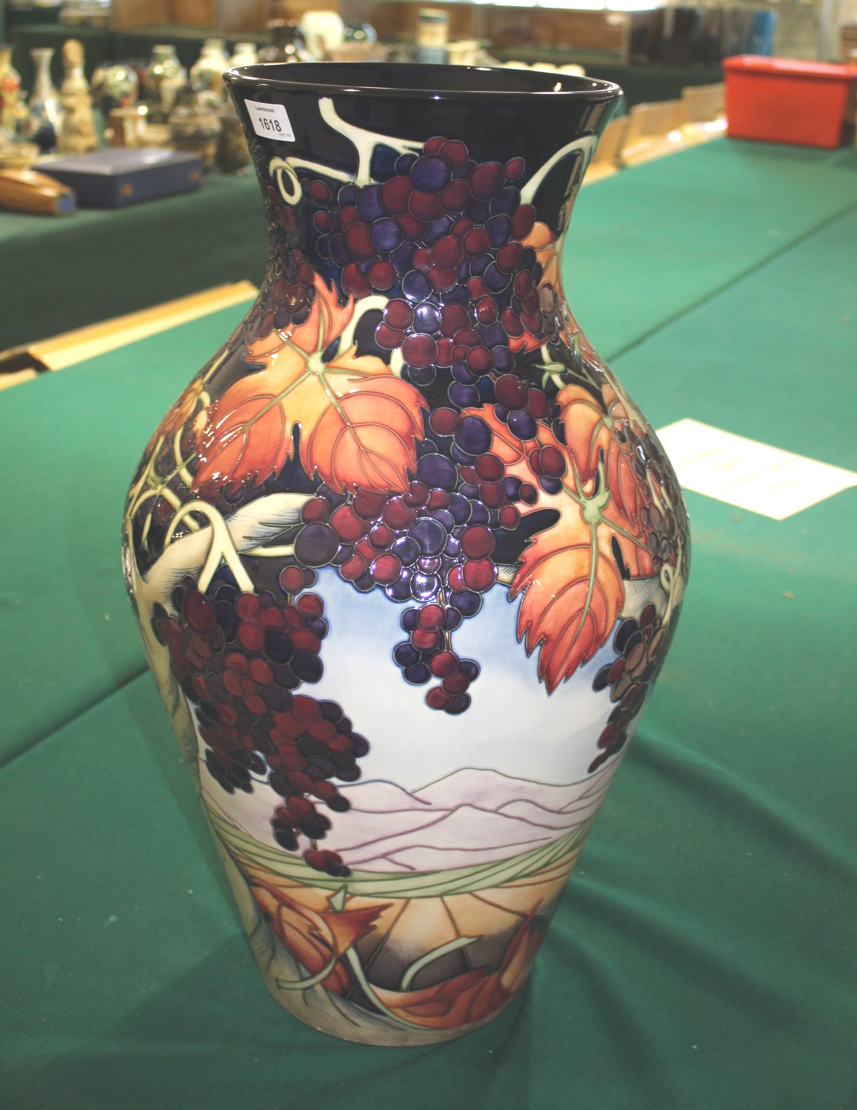 LARGE MOORCROFT VASE - MONTEGNAC an exceptionally large limited edition Moorcroft vase in the - Image 5 of 6