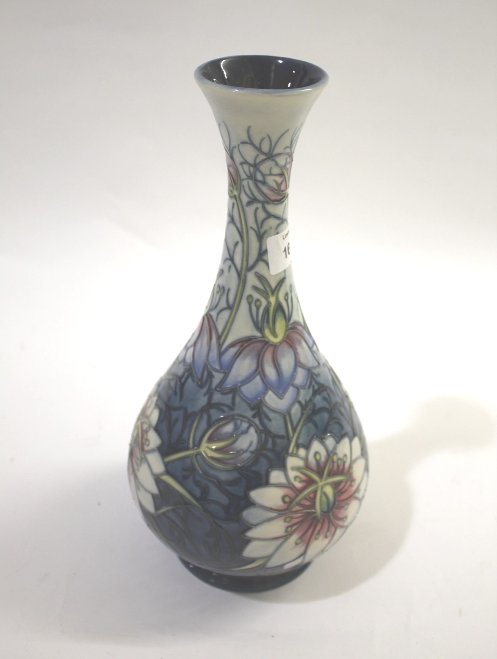 MOORCROFT VASE - LOVE IN A MIST a boxed modern Moorcroft limited edition vase in the Love in a - Image 3 of 5