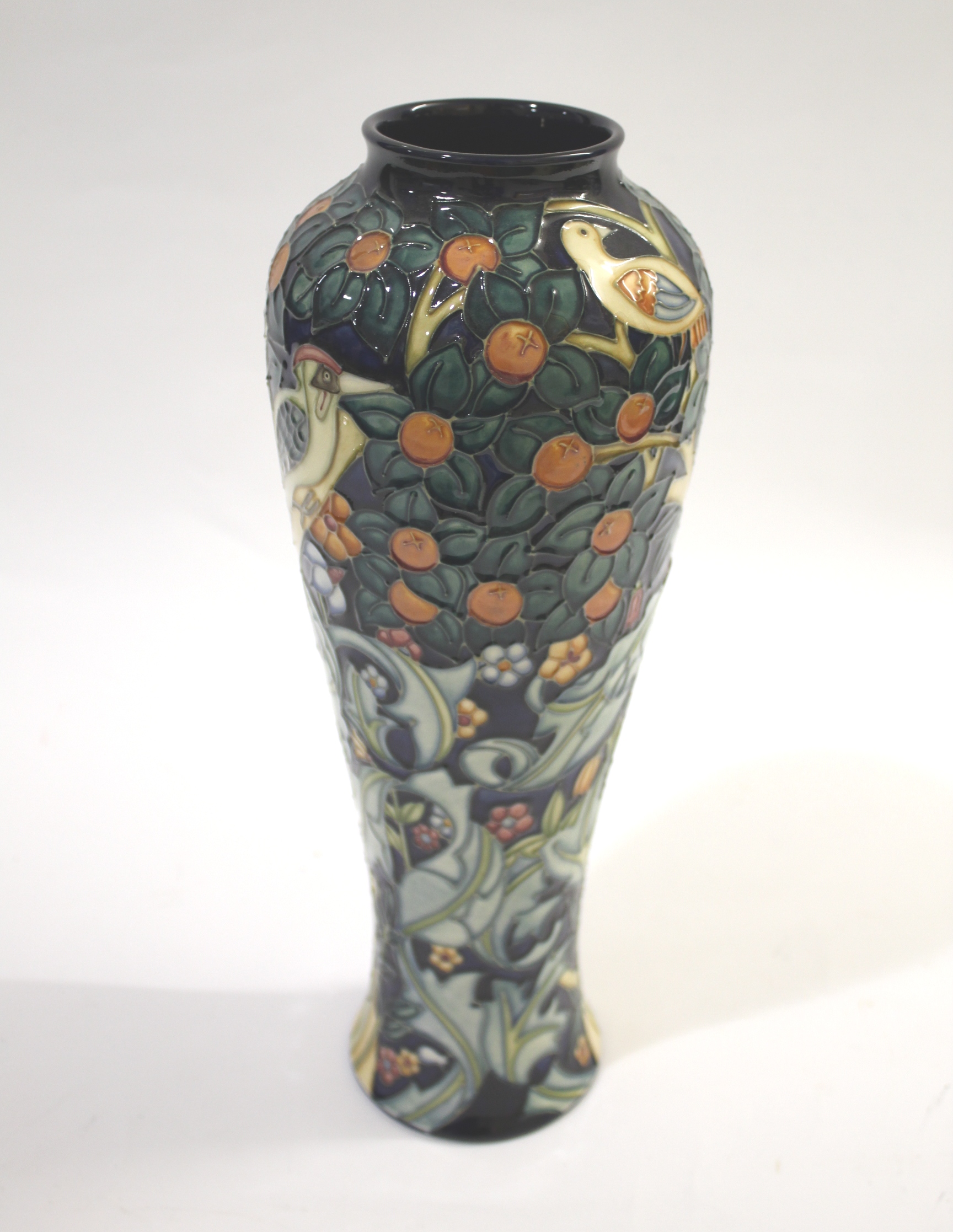 MOORCROFT VASE - TREE BARK THIEF a boxed modern Moorcroft limited edition vase in the Tree Bark - Image 3 of 5