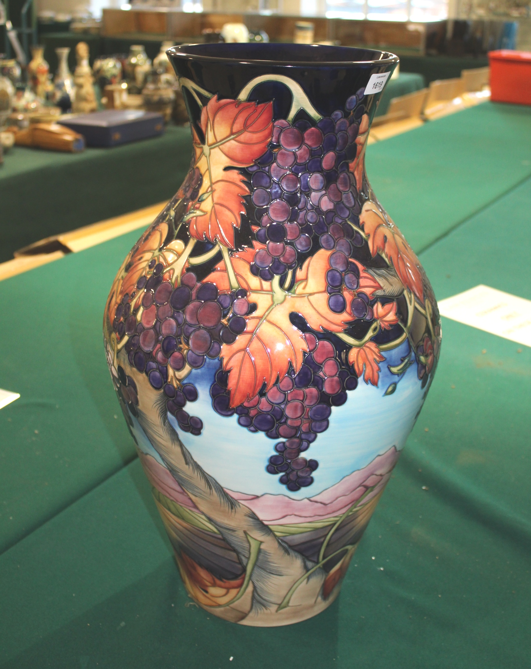 LARGE MOORCROFT VASE - MONTEGNAC an exceptionally large limited edition Moorcroft vase in the - Image 5 of 6