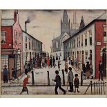 •AFTER LAURENCE STEPHEN LOWRY, RA (1887-1976) THE FEVER VAN (1935) Offset lithograph, from the