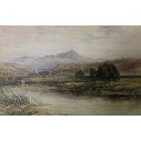 EDMUND MORISON WIMPERIS (1835-1900) WELSH RIVER SCENE Signed with initials and dated 85, watercolour