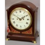 BARRAUD AND LUNDS MANTEL CLOCK, mid 19th century, 8 inch dial with black numerals and inscribed '