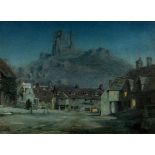 WILLIAM WIEHE COLLINS (1862-1951) THE VILLAGE STREET, CORFE CASTLE, DORSET Signed, watercolour 54.