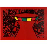 •PATRICK CAULFIELD, CBE, RA (1936-2005) TERRACOTTA VASE (Cristea 44) Screenprint, in colour, 1975,