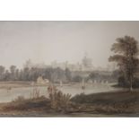 JOHN CHESSELL BUCKLER (1793-1894) WINDSOR CASTLE FROM THE PLAYGROUND AT ETON; EAST VIEW OF ETON