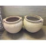 PAIR OF THOMASON CUDWORTH JARDINIERES, after Mary Watts for the Compton Potters Arts Guild, in