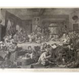 AFTER WILLIAM HOGARTH (1697-1764) FOUR PRINTS OF AN ELECTION: AN ELECTION ENTERTAINMENT;