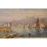 MARY WEATHERILL (1834-1913) WHITBY HARBOUR Signed, watercolour and pencil 17 x 27cm. ++ Good