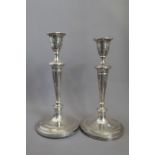 Pair of Georgian Silver Candlesticks