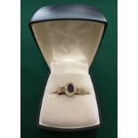 14ct Gold, Sapphire & Diamond Ring