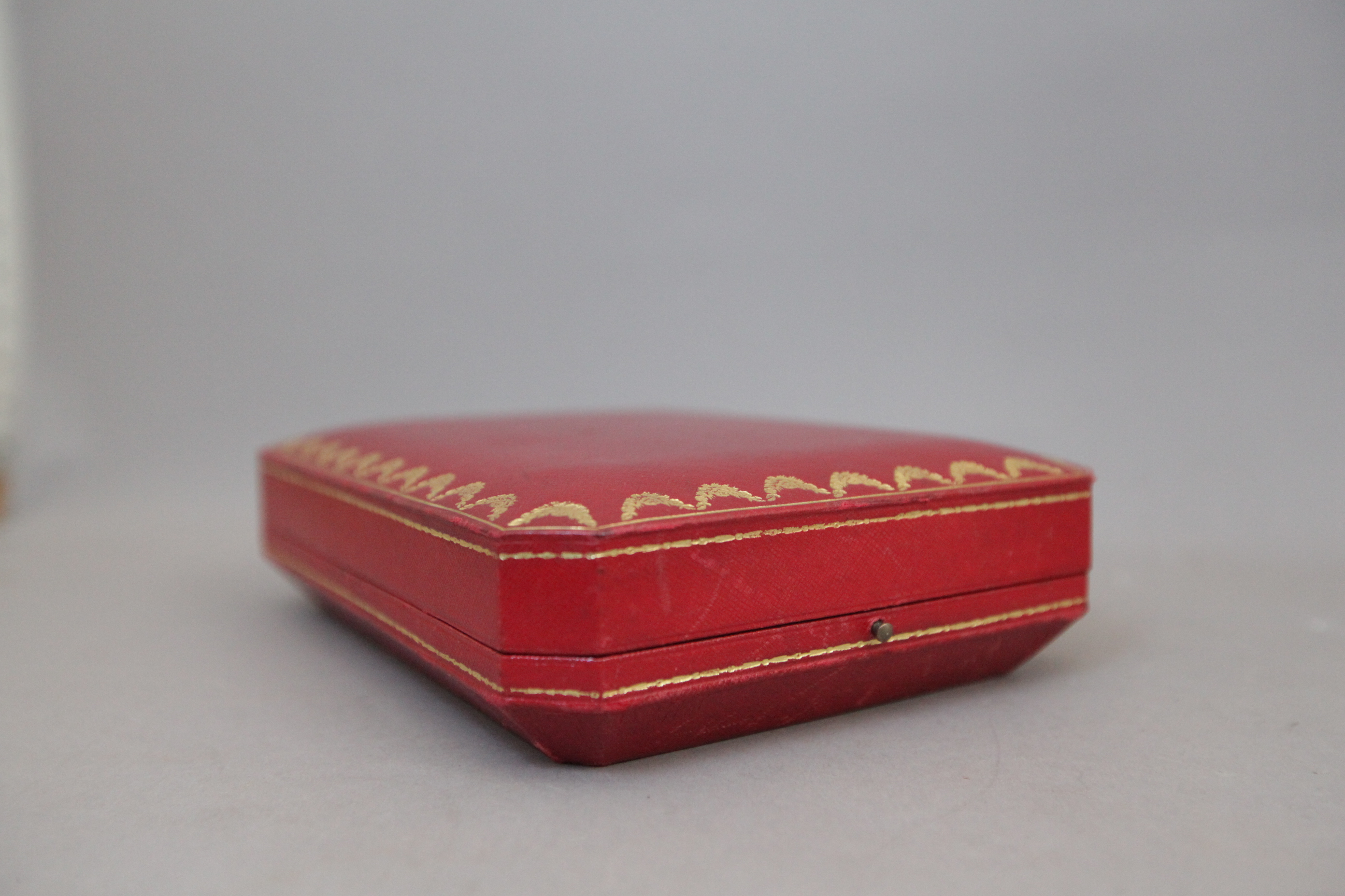 Cartier Antique Red Leather Box