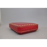 Cartier Antique Red Leather Box