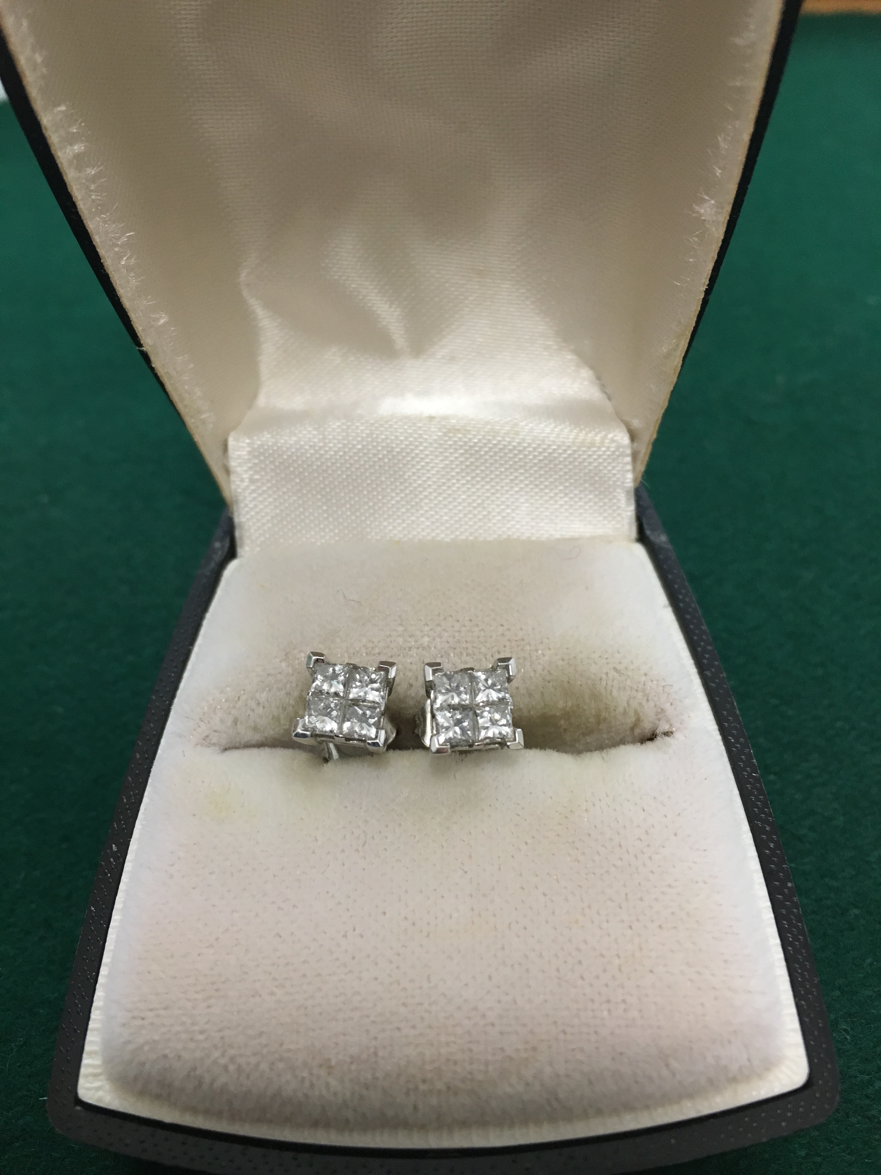 Pair of 18ct & Diamond Earrings