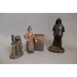 Miscellaneous Including a Bear and Staff Vesta Holder, Cigar Cases etc