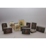 Ten Regimental Matchbox Covers, Three Celluloid, Seven Metal and Brass and a Vesta Box (11)