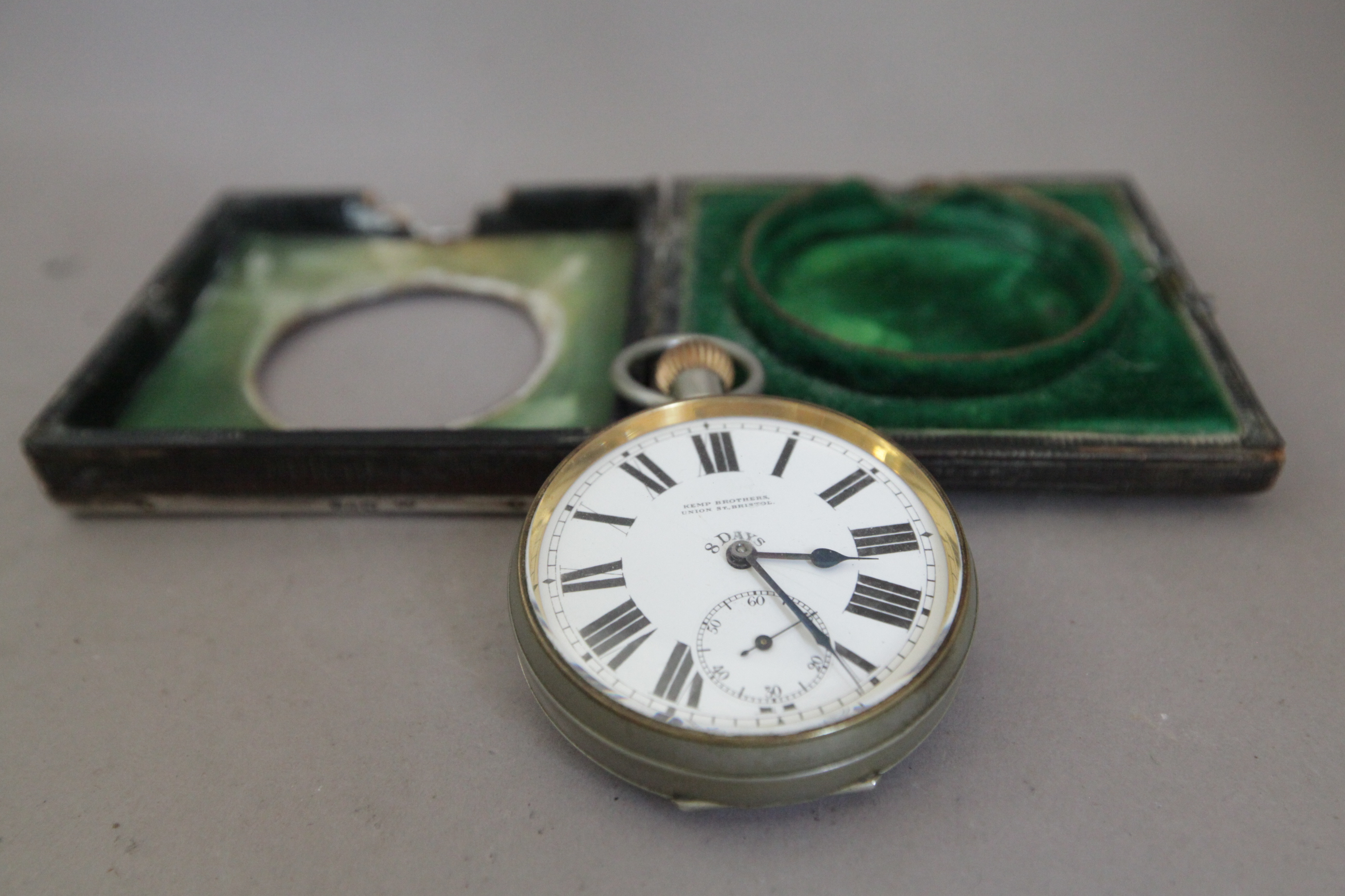 Kemp Brothers Goliath Pocket Watch in Silver Case