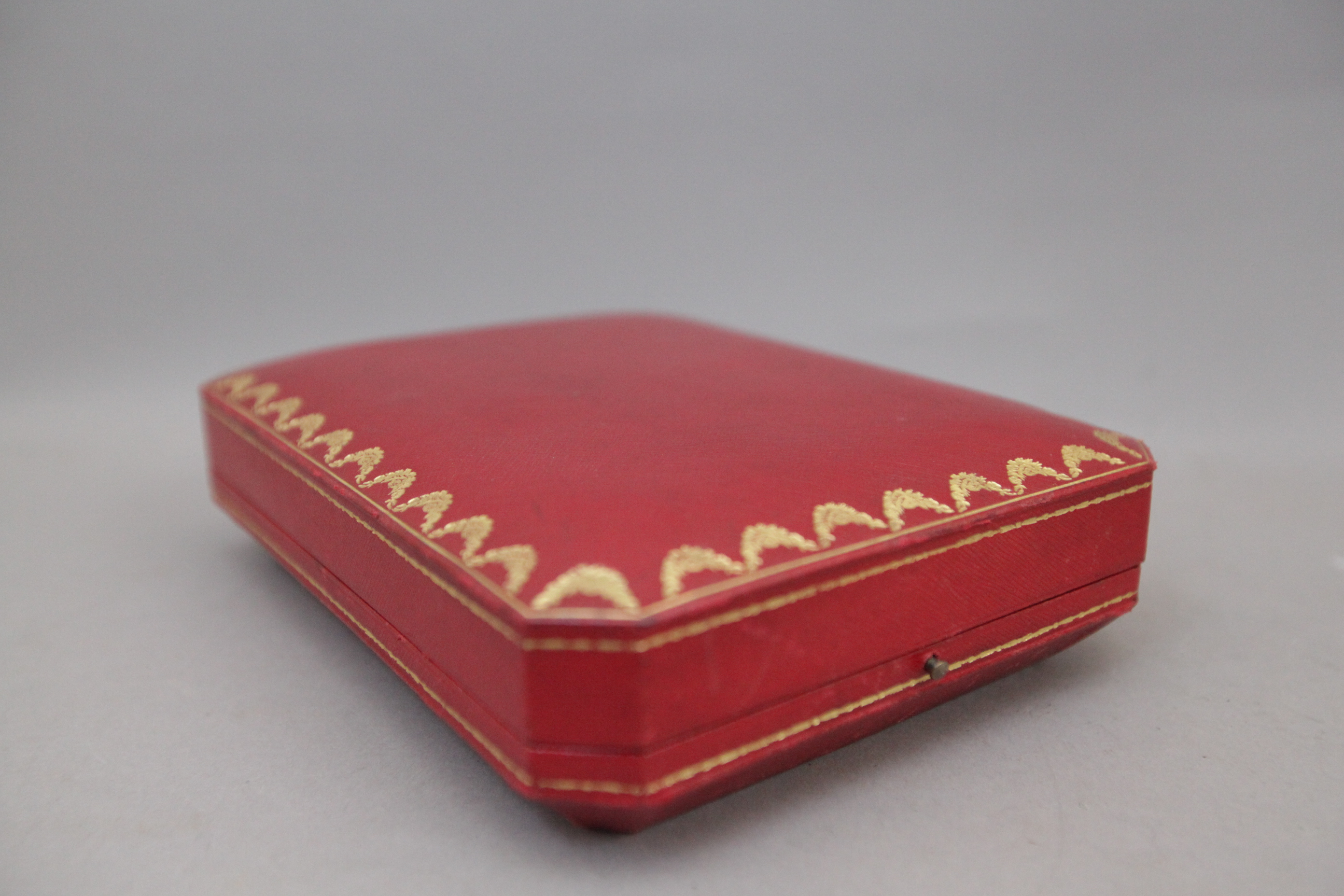 Cartier Antique Red Leather Box - Image 2 of 4