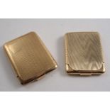 A 9 CT. GOLD BOOK MATCH HOLDER with engine-turned decoration, inscribed inside "From Gladys 1928" by