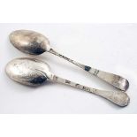 A QUEEN ANNE ASCRIBED WEST COUNTRY LACE-BACK DOG-NOSE SPOON pricked "TG" over "IG" over 1708 and the