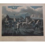 AFTER HENRY ALKEN (1785-1851) THE FIRST STEEPLE-CHACE ON RECORD The set of four, aquatints with hand