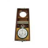ULYSSE NARDIN DESK WATCH CHRONOMETER a Ulysse Nardin Locle & Geneve desk watch chronometer, in a