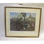 TERENCE CUNEO SIGNED RAILWAY PRINT The Elizabethan, No 731 of 850 produced and signed by Cuneo and