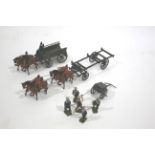 BRITAINS LEAD FIGURES including a Britains Army Service Corps Wagon (Set 146) circa 1906, and a
