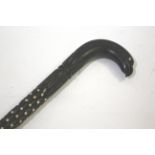 INDIAN WALKING STICK an ebony wooden walking stick, with the handle in the form of Bird and a