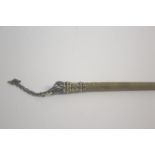 LADIES RIDING CROP - BOAR probably continental, the metal top of the crop in the form of a Boar's