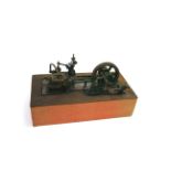 MODEL STEAM ENGINE - MILL ENGINE a model of a Steam Mill Engine with overhung crank. Mounted on a