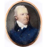 ATTRIBUTED TO JOHN BARRY (Active 1784-1827) Portrait of a gentleman with grey hair, wearing white