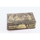 A VICTORIAN PRINTED TIN BRYANT & MAY VESTA BOX c.18660; 3.8" (.7 cms) long