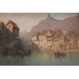 HERBERT PARSONS WEAVER (1872-1945) EHRENFELS CASTLE ON THE RHINE Signed and dated 1937,