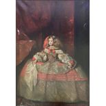 AFTER DIEGO VELASQUEZ (1599-1660) THE INFANTA MARGARITA Oil on canvas 70 x 49cm. * After Velasquez's