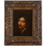 ROMAN SCHOOL, 17th CENTURY PORTRAIT OF A MAN Oil on canvas 37 x 27cm. ++ Lined; much retouching;