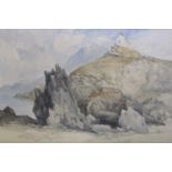 WILLIAM CALLOW, RWS (1812-1908) LANTERN HILL, ILFRACOMBE Signed, inscribed with title and dated