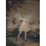 ADAM BUCK (1759-1833) PORTRAIT OF A CHILD Standing full length, wearing a white dress and red shoes,