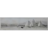 WILLIAM LIONEL WYLLIE, RA (1851-1931) RYDE WEEK; THE ROYAL YACHT AT COWES, 1920 Two, etchings with