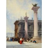 WILLIAM CALLOW, RWS (1812-1908) THE PIAZZETTA, VENICE Signed and dated 1870, watercolour and
