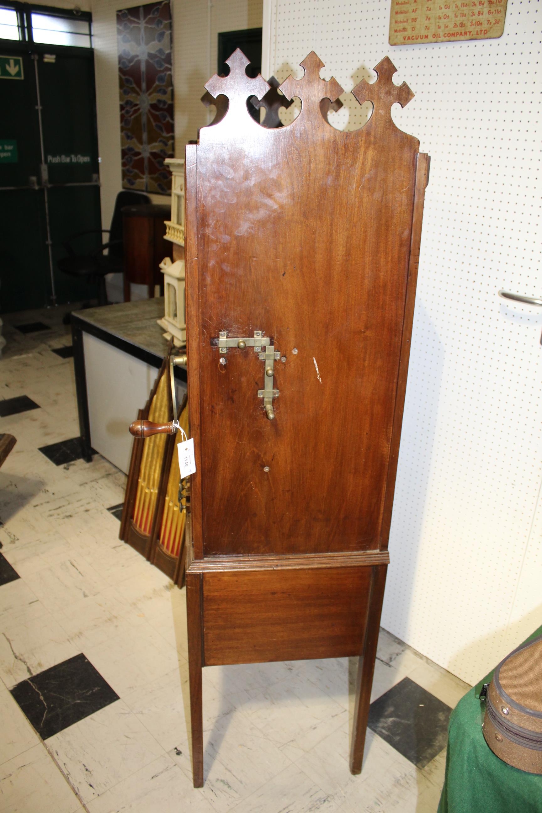 ASTOR & LUCAS 19THC ENGLISH BARREL ORGAN an early 19thc Gothic style barrel organ with decorative - Image 11 of 15