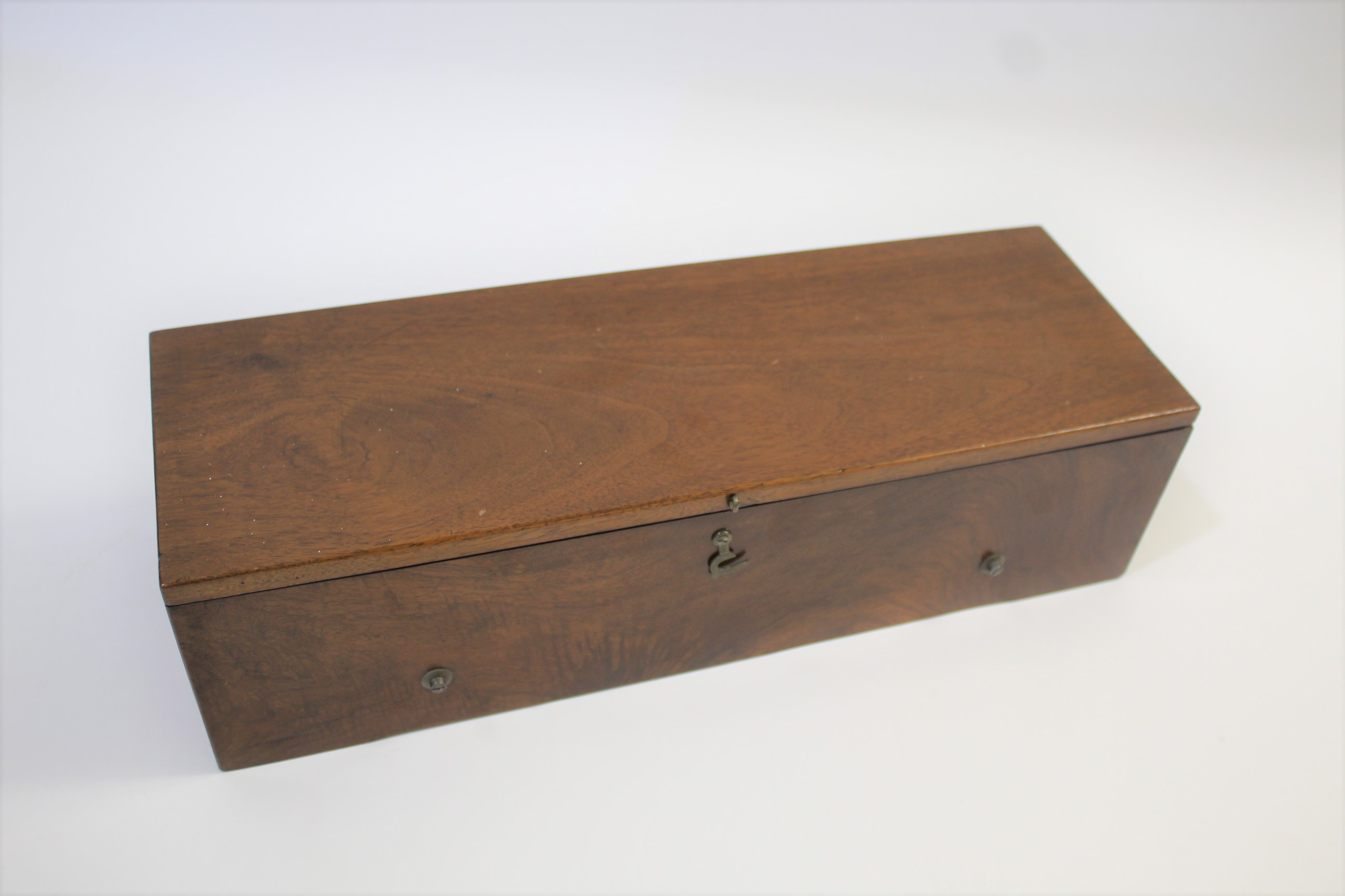 19THC MUSICAL BOX - 6 AIRS a musical box with a fold down flap on one side, to reveal 3 brass levers - Image 8 of 9