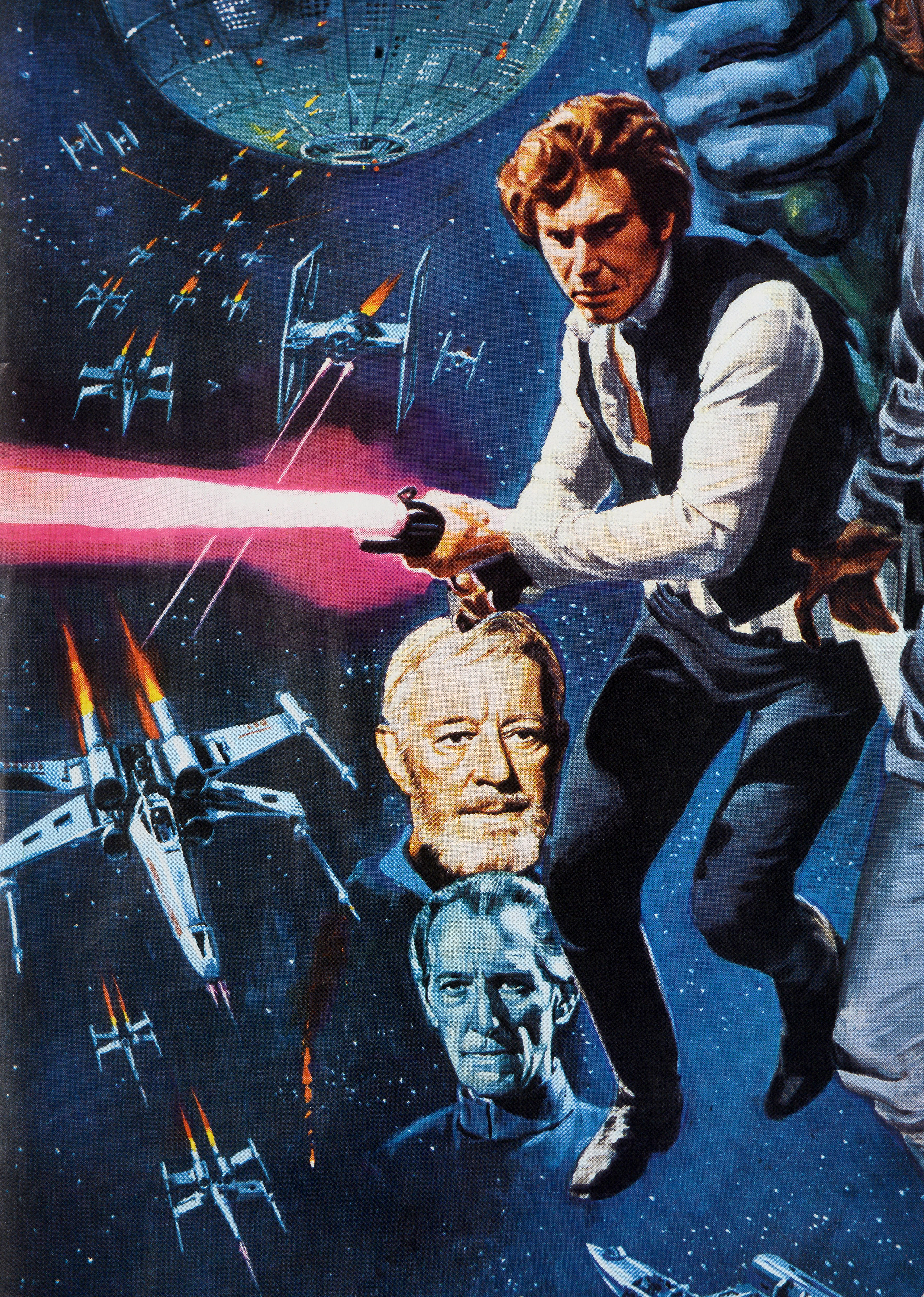 STAR WARS, British quad movie poster, 1977, Academy Awards version, with artwork by Tom Chantrell, - Image 2 of 5