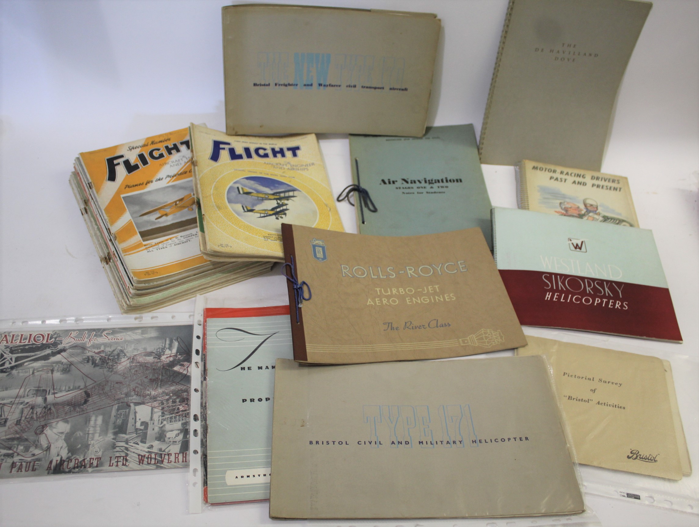 AVIATION RELATED ITEMS an interesting collection including Air Ministry Air Navigation 1944,