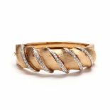 14KT Gold and Diamond Florentine Bracelet