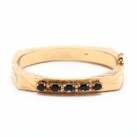 14KT Gold, Sapphire, and Diamond Bracelet, Aurafin