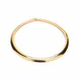 14KT Gold Wide Omega Necklace