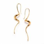 Pair of 18KT Gold Earrings, Michael Good